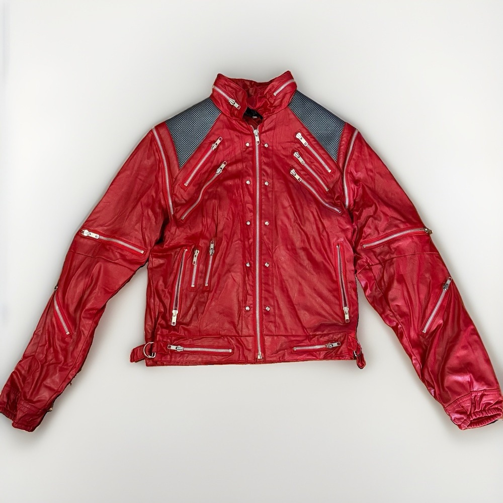 Andre DeLeure 80s Vintage Nylon Beat It Jacket Mens Small Michael Jackson